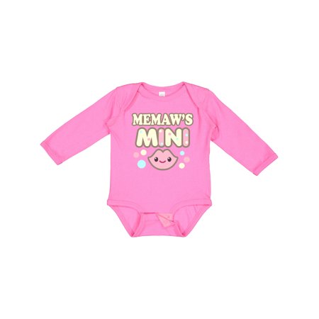 

Inktastic Memaw Baby Girl Clothes Gift Baby Girl Long Sleeve Bodysuit