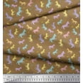 thumbnail image 2 of Soimoi Brown Cotton Cambric Fabric Wild Animal Print Fabric by Yard 56 Inch Wide, 2 of 3