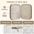 thumbnail image 6 of Xixirimido Brown Cross Scriptures Print Bible Cover Case Large Quilted Bible Carrying Case with Handles, Bible Study Supplies & Accessories Christian Gifts, God is Within Her She Will Not Fall, 6 of 7
