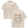 thumbnail image 6 of Christian Graphic T Shirts for Men Trust God's Plan Vintage Acid Wash Tshirt Oversized Faith Back Print Tshirts Short Sleeve Casual Streetwear Summer Tops, 6 of 6