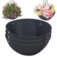 thumbnail image 2 of 6PCS 14 Inch Round Hanging Basket Liners Fabric Hanging Plant Liners, 2 of 5