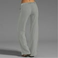 thumbnail image 4 of Jxximdong Pants for Women Casual Straight Leg Elastic Waisted Drawstring Linen Pants Comfy Solid Long Trousers With Pockets Gray XXL Trousers, 4 of 7