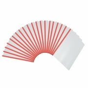 Uxcell Clear Report Covers with Sliding Bar, 10mm 75 Sheets Capacity, Red, 20Pack