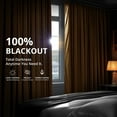 thumbnail image 3 of Half Price Drapes Signature Amber Gold Velvet Blackout Curtains for Bedrooms(1 Panel), 50WX 84L, 3 of 11