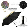 thumbnail image 4 of Fawn Among Purple Flowers Umbrellas for Sun Auto Open Close UV50+ Waterproof 5-Fold Compact Fiberglass Frame, 4 of 6