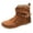 Brown, variant on Stylish Women's Ankle Boots Snakeskin Booties Women Western for Women Rustic - Casual Solid Color Rain for Women Warm for Women Fringe Booties for Comfort Women's Winter for Women No Heel -
