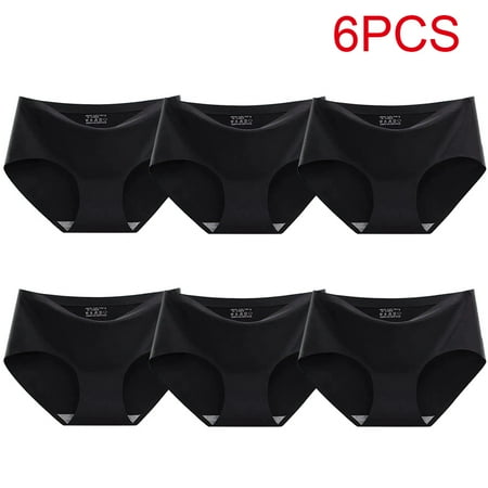 

6pcs Women s Panties Ice Silk Seamless Underwear