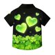 thumbnail image 4 of Blusa y camisa de manga corta con cuello vuelto, moderna e informal, con estampado del Día de San Patricio, con bolsillo, para uniforme escolar, para niños y niñas de 2 a 15 años., 4 of 7