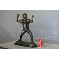 thumbnail image 3 of Young Quarterback bronze statue - Size: 14"L x 6"W x 20"H., 3 of 11