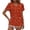 Watermelon Red, variant on Women's Dressy Casual Shirts Ruffle Short Sleeve V Neck Work Blouses Business Summer Tops 2025 Outfits Clothes