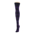 thumbnail image 4 of MeMoi Famous Tartan Plaid Over The Knee Warm Socks - Womens - Female, One Size, Black, 4 of 5