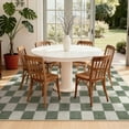 thumbnail image 6 of RUG ROBOT 5'x7' Area Rugs for Living Room, Washable Non-Slip Checkered Rugs for Bedroom, Dining Room, Soft Low-Pile Classic Farmhouse Geometric Indoor Large Accent Carpet, Green, 6 of 10