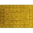 thumbnail image 1 of Ahgly Company Machine Washable Indoor Rectangle Oriental Yellow Industrial Area Rugs, 7' x 10', 1 of 4