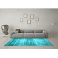thumbnail image 3 of Ahgly Company Indoor Round Persian Light Blue Traditional Area Rugs, 4' Round, 3 of 4