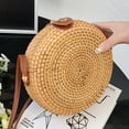 thumbnail image 3 of Handwoven Shoulder Bag Durable Rattan Crossbody Bag Daily Leisure (Style 3) Shoulder Bags for Women, 3 of 9