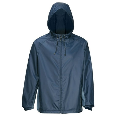 Tri-Mountain Men's Waterproof Hooded Shell Jacket