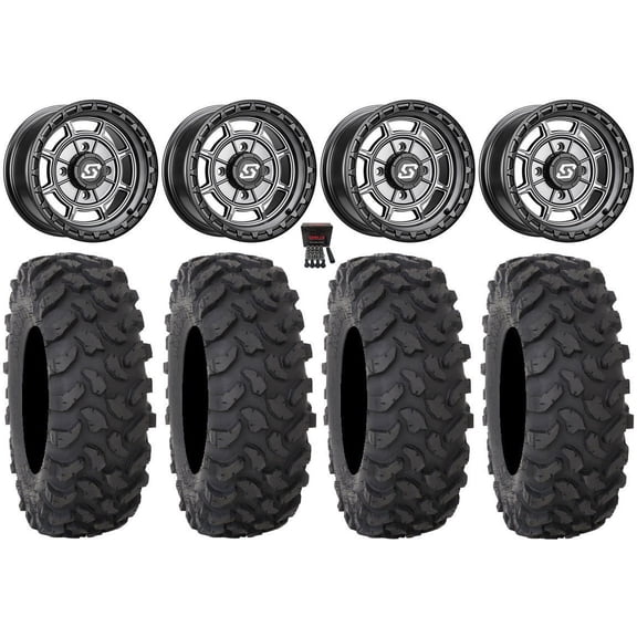 Sedona Rift 15x7 Wheels Grey 30" XTR370 Tires Can-Am Maverick X3 / Honda Pioneer 1000 / Talon