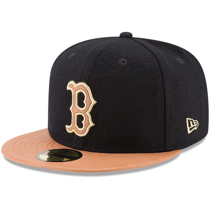Boston Red Sox New Era Wilson Collaboration 59FIFTY Fitted Hat - Black ...
