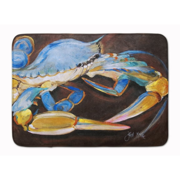 Carolines Treasures JMK1090RUG Blue Crab Machine Washable Memory Foam Mat 19 X 27" multicolor
