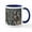 White/Navy Inside, variant on CafePress - Snowy Lone Wolf Mug - 11 oz Ceramic Mug - Novelty Coffee Tea Cup