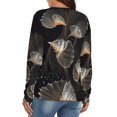 thumbnail image 4 of Golden Spiral Particles V-neck Sweater Winter Clothes Long Sleeve Knitwear Sweater Women's Pullover, 4 of 5
