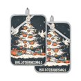 thumbnail image 7 of Yayeee Pot Holders Kitchen Heat Resistant with Pocket 7"x9.8" Cotton Oven Cooking Hot Pads, White Halloween Christmas Trees, 7 of 7