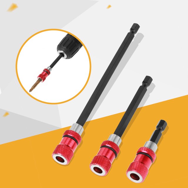 Extension de Tournevis, 3pcs1/4" Tige Hexagonale Rapide Support de Foret Hexagonal Support de Foret Habilement Conçu