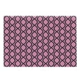 thumbnail image 1 of Hot Pink Cutting Board, Vertical Wavy Lines Tangled Stripes Curves Girlish Feminine Design Modern, Decorative Tempered Glass Cutting and Serving Board, Large Size, Pink Black, by Ambesonne, 1 of 1