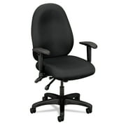 basyx VL600 Series High-Performance High-Back Task Chair, Charcoal