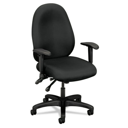 basyx VL600 Series High-Performance High-Back Task Chair, Charcoal