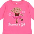 thumbnail image 4 of Inktastic Mawmaw Girl Ballerina Monkey Girls Long Sleeve Toddler T-Shirt, 4 of 5