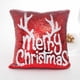 thumbnail image 4 of Rojo de lentejuelas copo de nieve Reno letra patrón sofá decoración del hogar fundas de almohada de coche funda de almohada suave funda de almohada 40x40cm AweSitey JR0775-02, 4 of 5