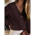 thumbnail image 2 of Gvmfive Womens Open Front Cardigan Chunky Cable Knit Sweater Coat, 2 of 4