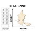 thumbnail image 2 of Unfinished Wood Good Witch Shape - Craft - up to 46" 5" / 1/2", 2 of 5