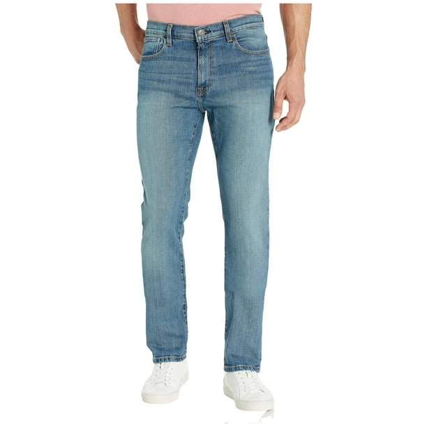 Vaqueros Tommy Hilfiger, de corte recto, elásticos, para hombre, 40 de ancho x 30 de largo