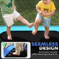 thumbnail image 4 of Qaba 70" Light Blue 5-in-1 Play Center with Slide, Swing & Hoop - Outdoor Trampoline, Steel Frame, 176lb Capacity, Ages 3+ for Backyard Fun, 4 of 7