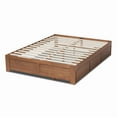 thumbnail image 5 of Baxton Studio Wren Modern and Contemporary Walnut Finished 3-Drawer Full Size Platform Storage Bed Frame, 5 of 7