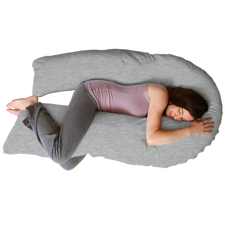 Full Body Pillow- 7 in 1 Jumbo Pillow with Removeable Cover Comfortable U-Shape for Support Sleeping Lounging Studying More by Lavish Home