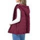 thumbnail image 1 of Chaleco PRETTYGARDEN 2025 con Capucha sin Mangas Cierre Completo Vino Rojo XL, 1 of 8