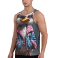 thumbnail image 2 of KLL Lady Duck Print Men's Muscle Gym Workout Stringer Tank Tops Bodybuilding Fitness T-Shirts Tank Tops Men-3X-Large, 2 of 7