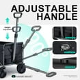 thumbnail image 4 of Chariot Pliable et Rabattable, Chariot Pliant avec Roue Robuste avec Capacité de Charge de 180 Lb Chariot Utilitaire Léger pour le Camping pour g, 4 of 9