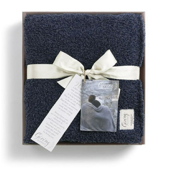 DEMDACO Giving Blanket, Navy