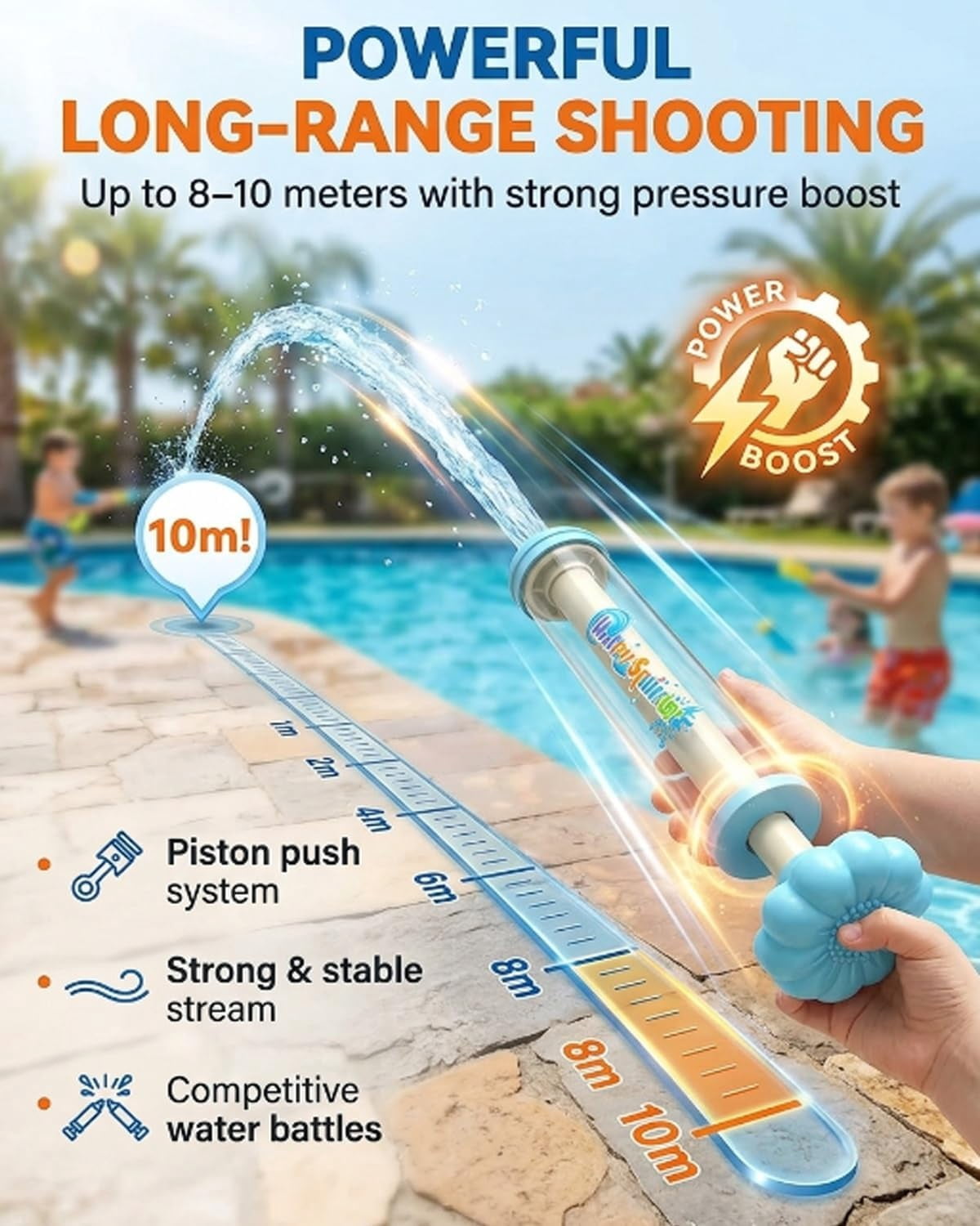 Firework Water Gun,Sprays Waters in a Firework-Like Pattern Samll Waters Blaster Style High-Pressure Summer Pool Beach Backyard Outdoor Party Favors