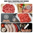 thumbnail image 6 of KFFKFF 11 Lbs/Min Heavy Duty Meat Grinder Electric Meat Grinder with 550W Max with Sausage Stuffer, Kubbe Kit, Vegetable Slicer & Shredder, Cheese Grater Home use, Sausage Stuffer, 6 of 9