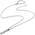 thumbnail image 2 of ChicSilver 4 Sided Bar Necklace for Women Minimalist Jewelry Vertical Bar Pendant 925 Sterling Silver, 2 of 7