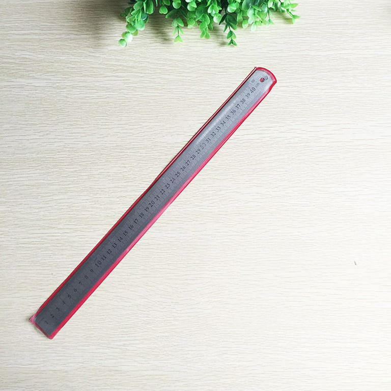 Toyvian Stainless Steel Rulers Metal Rulers for Office Drawing