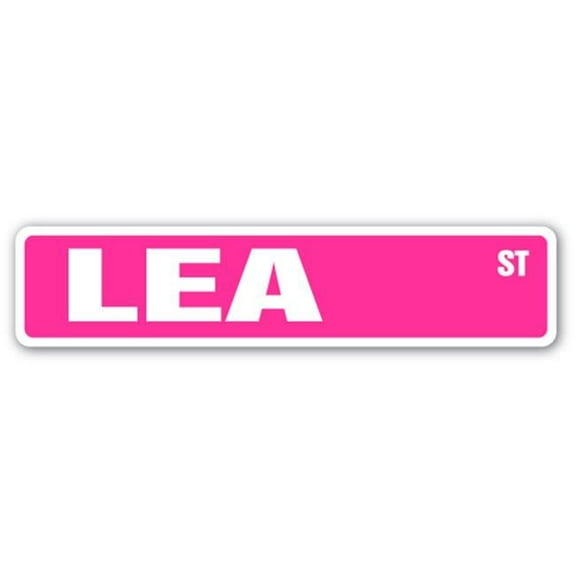 SignMission SS-LEA 4 x 18 in. Childrens Name Room Street Sign - Lea