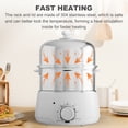 thumbnail image 4 of 14-Egg Capacity  Egg Cooker & Steamer with Digital Timer & Auto Shut-Off, Stainless Steel Multi-Functional Appliance for Hard/Soft Boiled, Poached, Scrambled, Omelets, Steamed Eggs, 4 of 7