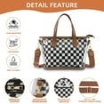 thumbnail image 2 of Jia Store New Luxury PVC Checkered Style Crossbody Mini Tote Bags Waterproof Durable Pack Women Handbag Small Pouch, 2 of 8