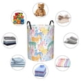 thumbnail image 5 of KLL Zebra Colourful Waterproof Foldable Laundry Hamper Bucket with Handles for Storage Bin,Kids Room,Home Organizer (Small ), 5 of 7